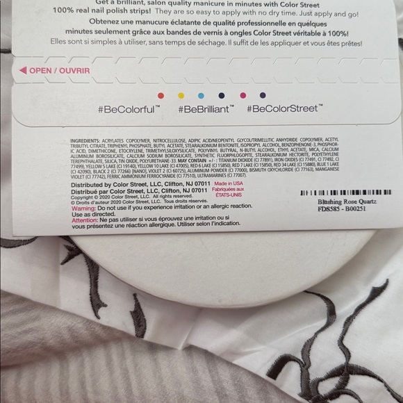 💗 Color Street “Blushing Rose Quartz” Retired NEW 2 for $9 / 3+ $3 each - Picture 4 of 4